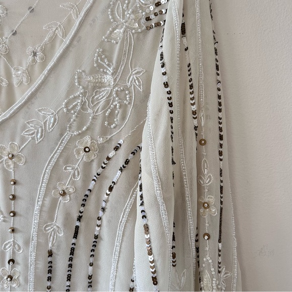 Together | Vintage Beaded Bell-Sleeve Blouse - Picture 3 of 5